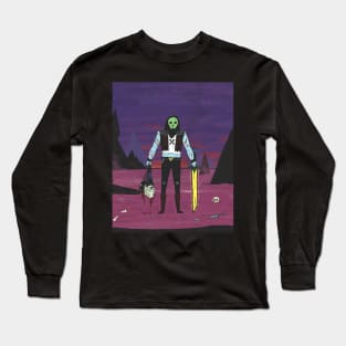 Skull Face in Colour Long Sleeve T-Shirt